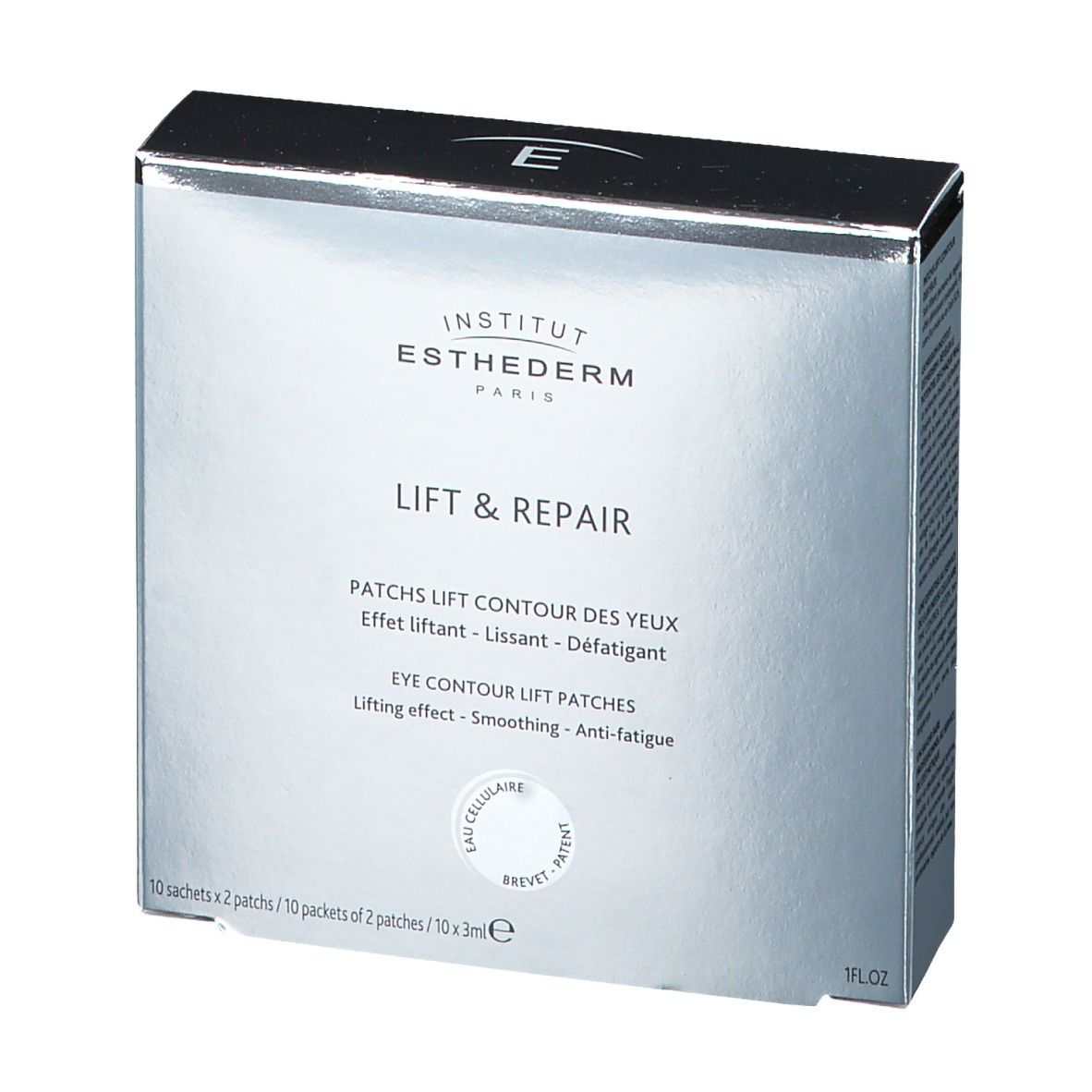 Boîte de patchs lift et réparation contour des yeux 3ml x 10 paires.