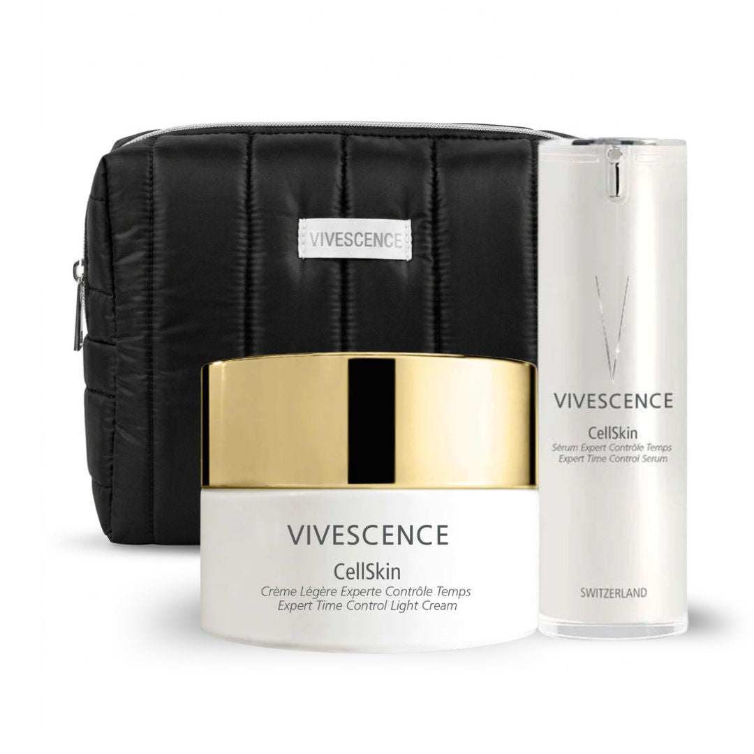 Coffret Cell Skin avec sérum lissant et crème légère pour peau éclatante et jeune