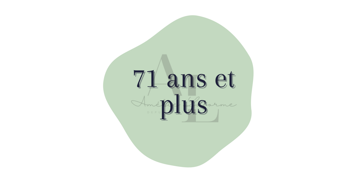 71 ans et plus
