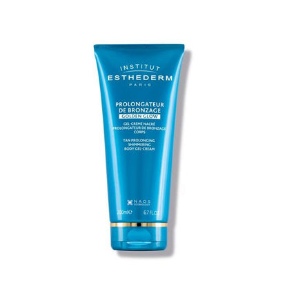 Prolongateur de bronzage golden glow gel-crème 200ml for radiant tan.