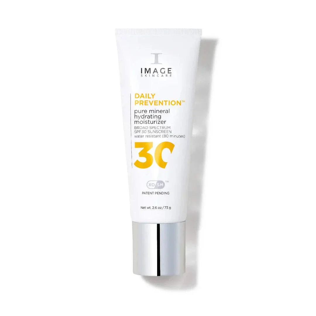 Crème Hydratante Minérale Pure FPS 30, protection SPF 30, hydratation quotidienne, défense contre les rayons UV et lumière bleue, 77 ml.