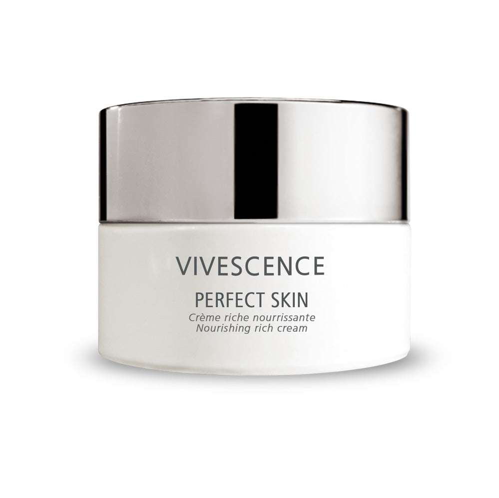 Crème riche nourrissante Perfect Skin Vivescence pour raffermir et revitaliser la peau, réduire rides et ridules.