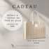 Sac été Sothys, eco-designed striped bag, free with $150 purchase.