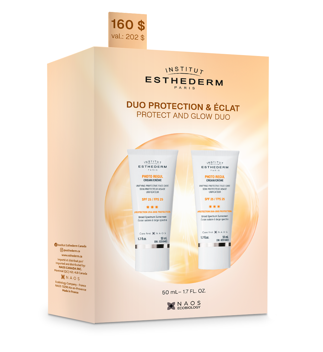 Duo-Essentiel-protectoion_eclat-photo-regul-fps25-Esthederm-Esthetique-Amelie-Laforme-Trois-Rivieres