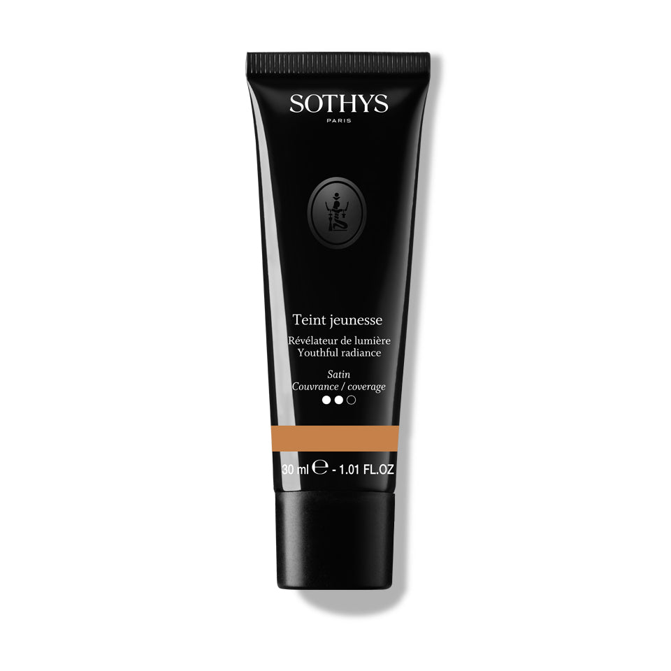 Sothys Teint jeunesse Révélateur de lumière W20 Miel 30ml tube foundation with satin finish and medium to high coverage