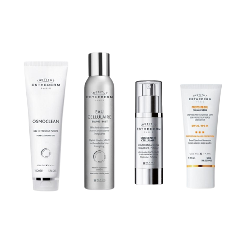 Routine soleil skincare set by Institut Esthederm for bronzing and hydration.
