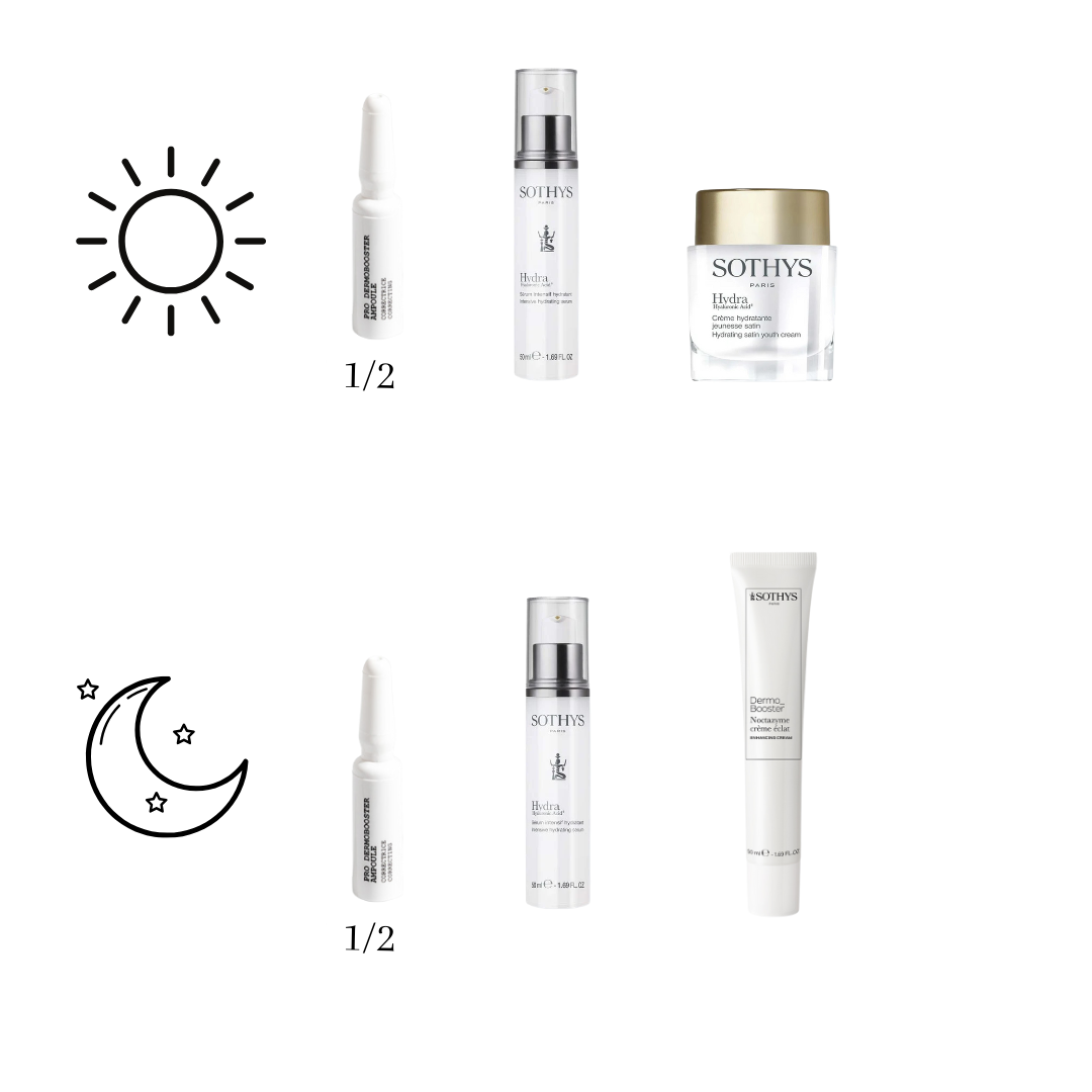 Routine booster hydratation satin