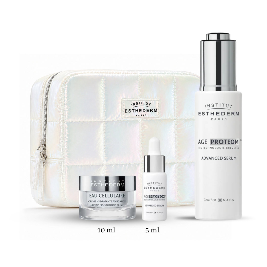 Set Age Proteom visage with Serum, Eye Cream, and Hydrating Water Cream samples