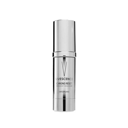 Chrono Reset concentré serum bottle with hydration benefits.