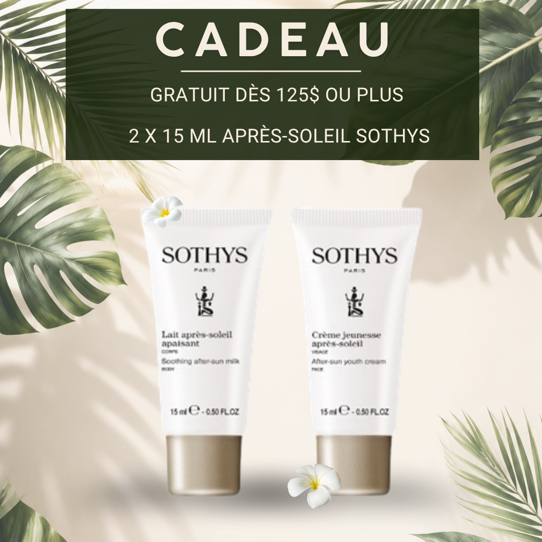 Cadeau avec achat 125 $ : crème après-soleil Sothys visage et corps 15 ml gratuite