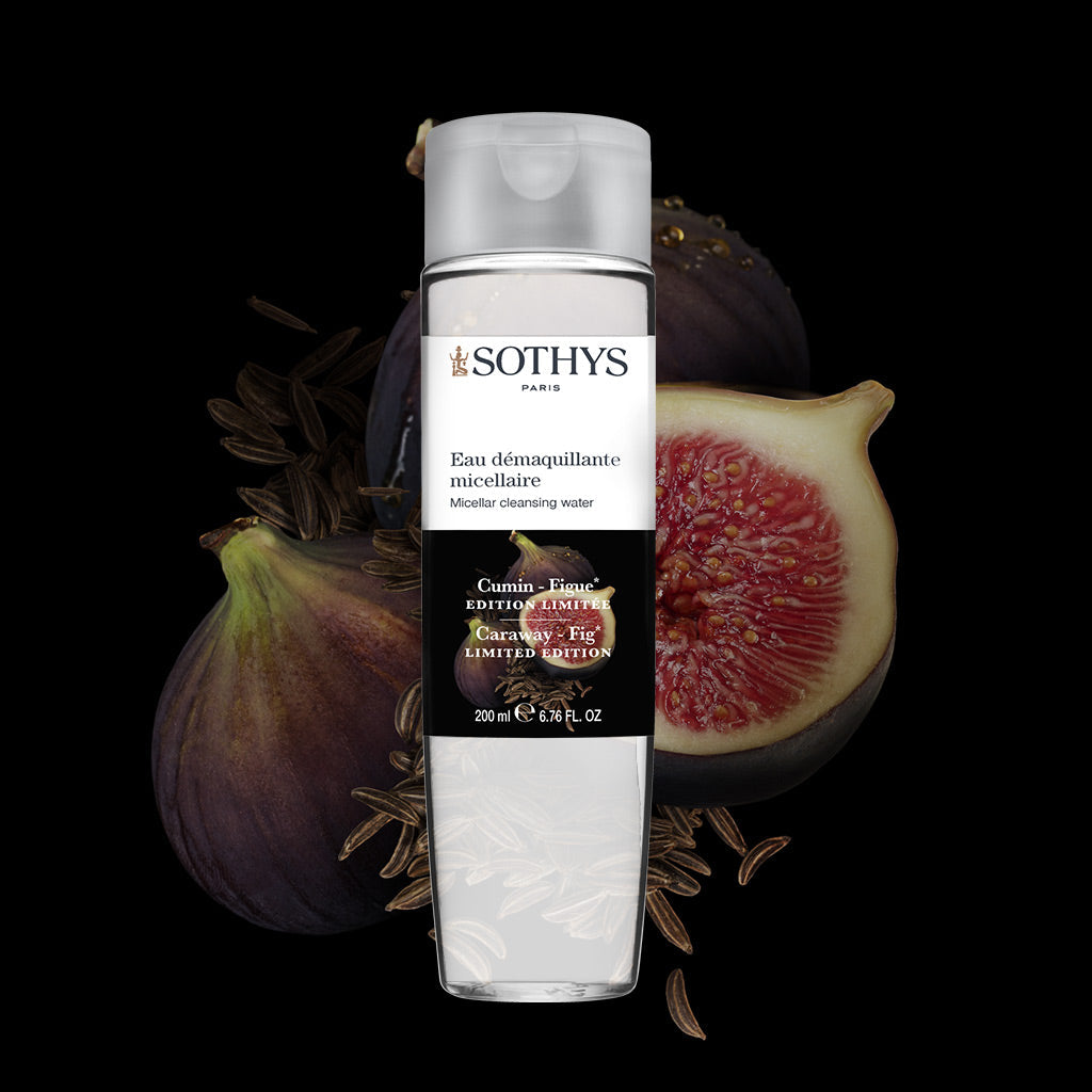 Eau démaquillante micellaire Sothys édition limitée cumin et figue 200 ml peau tous types