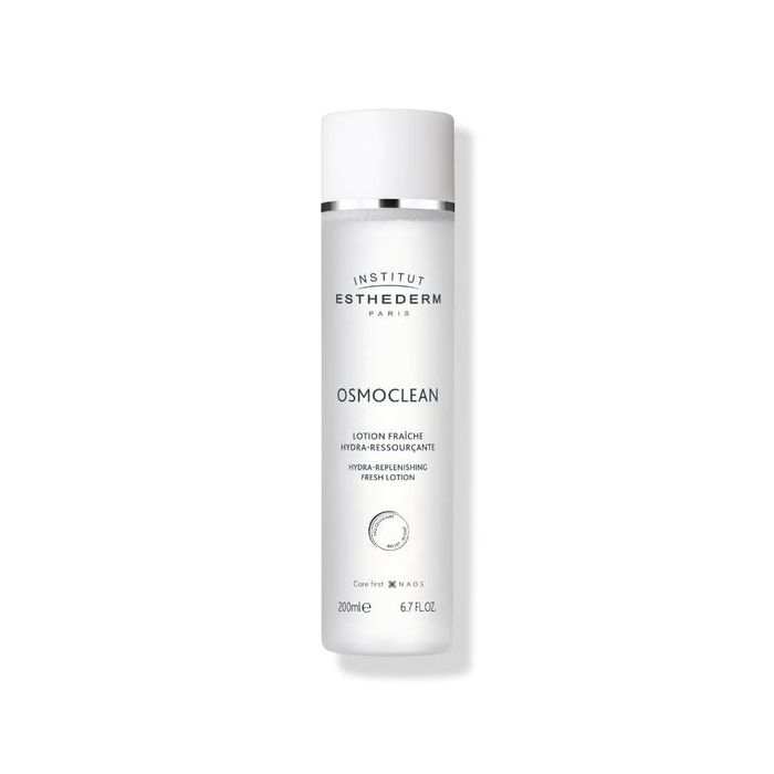 Lotion fraiche hydra-ressourcante 200ml bottle for all skin types.