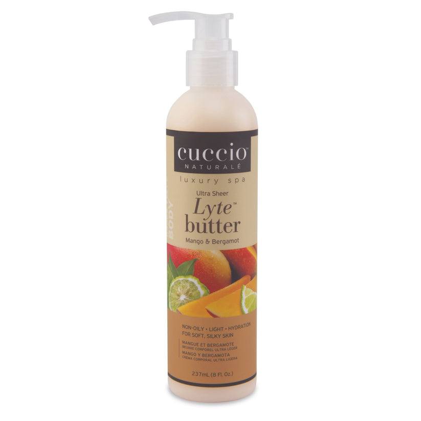 Beurre corporel mangue et bergamot 237 ml hydratation instantanée.