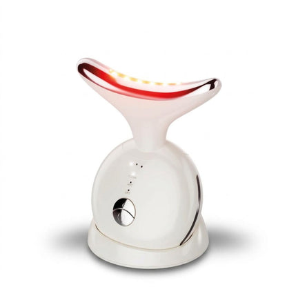 Masseur liftant visage ergonomique avec luminothérapie rouge pour raffermir et lisser la peau
