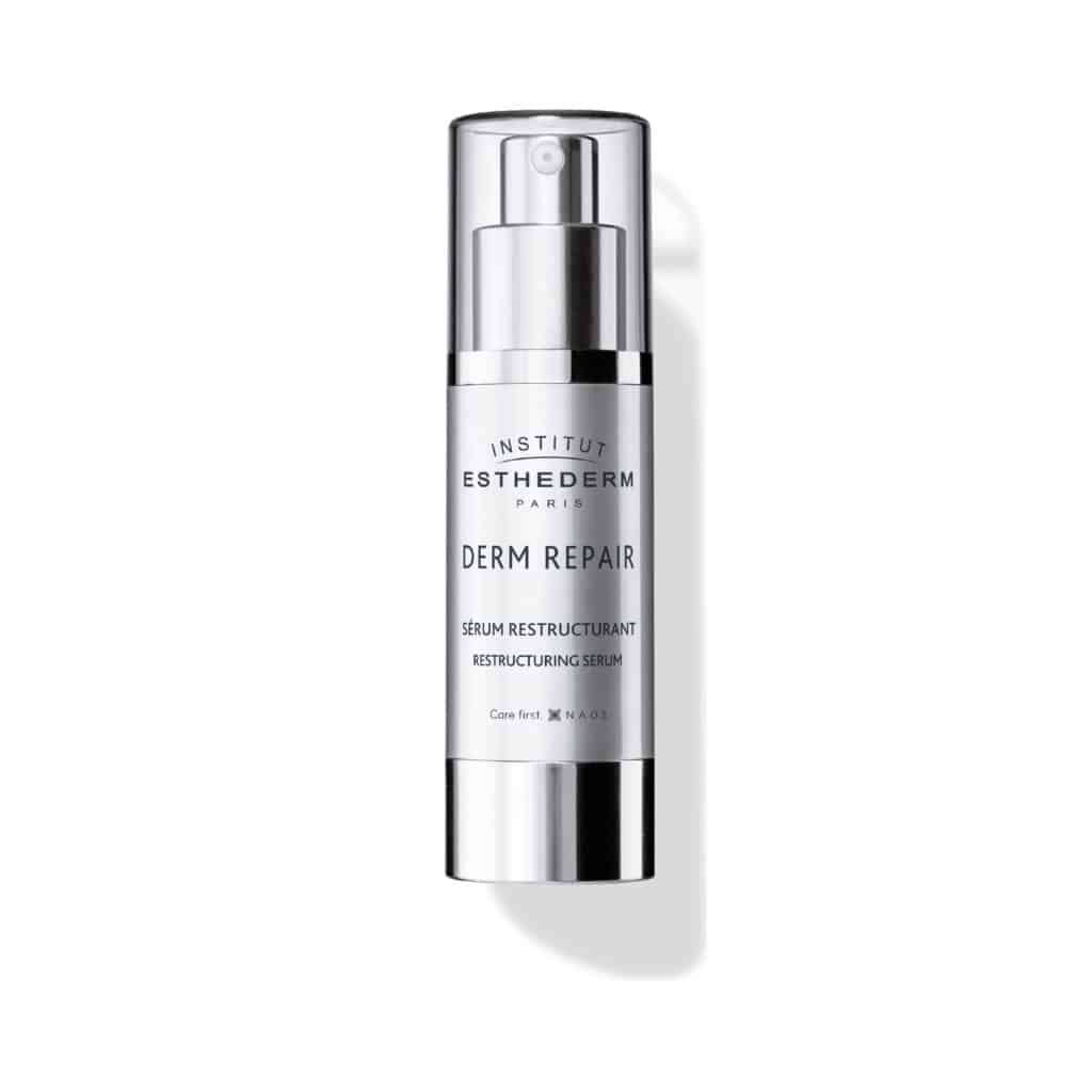 Sérum restructurant Derm Repair bottle with non-greasy formula for firming and reducing wrinkles, 30ml.