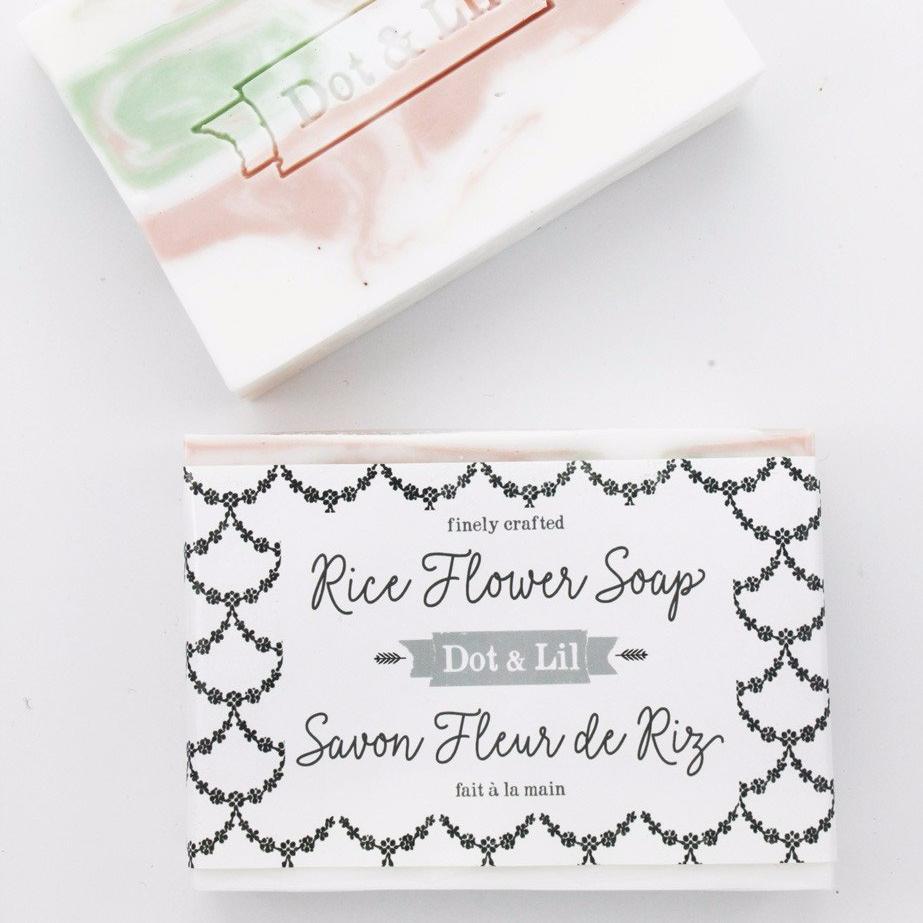 Dot&amp;lil. Rice flower soap